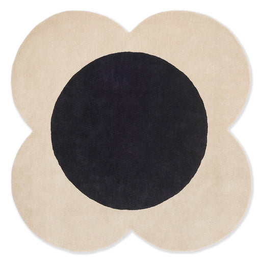 Orla Kiely Flower Spot Ecru 158409 Round Rug