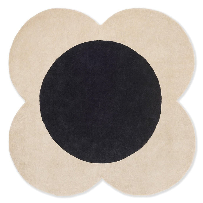 Orla Kiely Flower Spot Ecru 158409 Round Rug