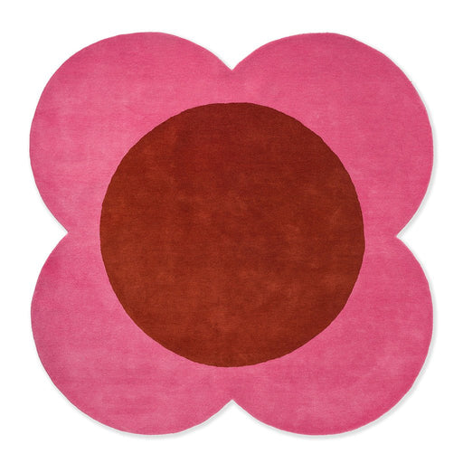 Orla Kiely Flower Spot Pink 158400 Round Rug