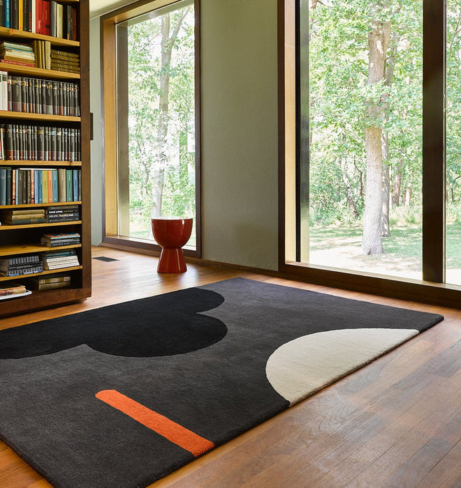 Orla Kiely Geo Flower Graphite 060605 Rug