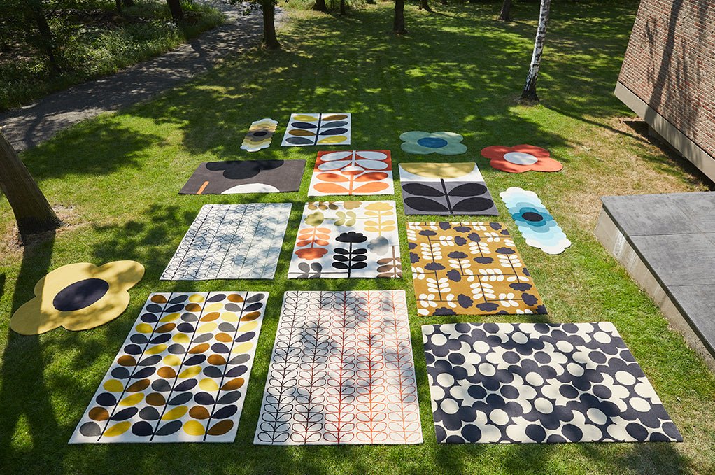 Orla Kiely Geo Flower Graphite 060605 Rug