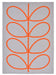 Orla Kiely Giant Linear Stem Outdoor Persimmon 460703 Rug