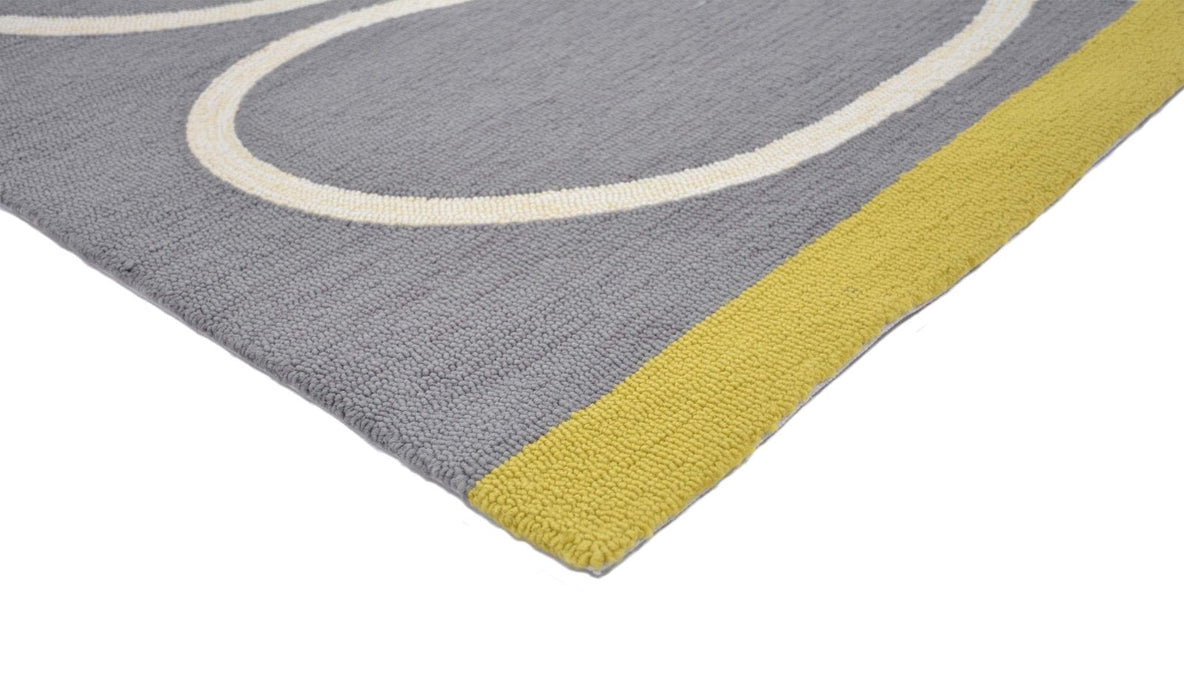 Orla Kiely Giant Linear Stem Outdoor Slate 460605 Rug