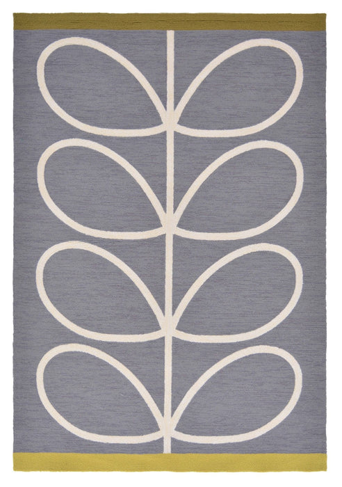 Orla Kiely Giant Linear Stem Outdoor Slate 460605 Rug