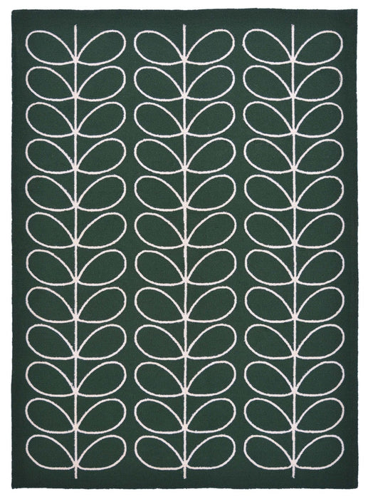 Orla Kiely Linear Stem Outdoor Jade 460507 Rug