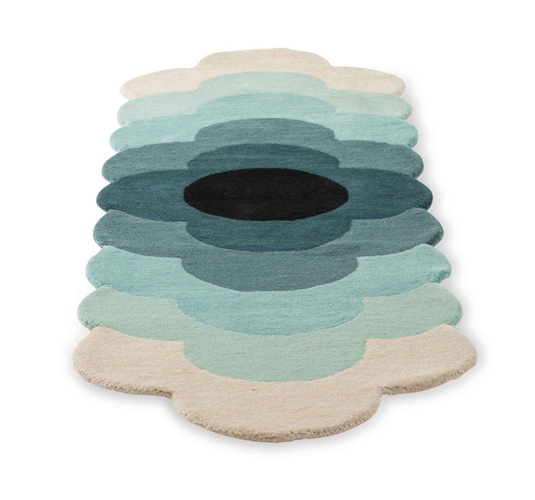 Orla Kiely Optical Flower Teal 061207 Runner Rug