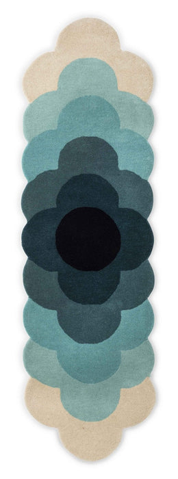 Orla Kiely Optical Flower Teal 061207 Runner Rug