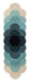 Orla Kiely Optical Flower Teal 061207 Runner Rug