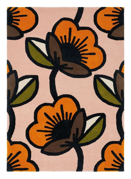 Orla Kiely Passiebloem Roze 059602 (Op bestelling gemaakt) Vloerkleed