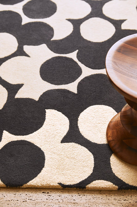 Orla Kiely Puzzle Flower Slate 60905 Rug