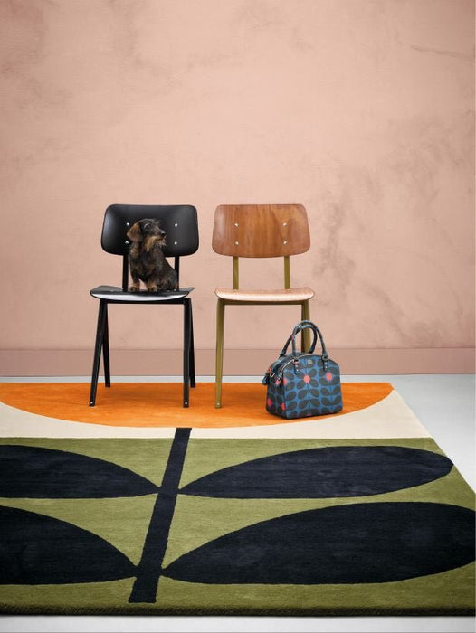 Orla Kiely Stem Black 59803 Rug