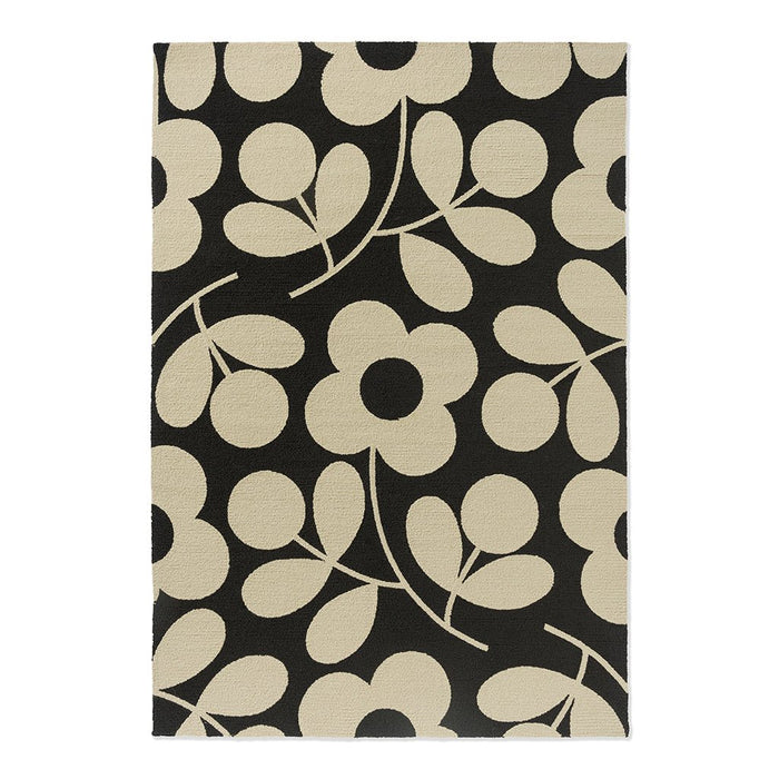 Orla Kiely Stem Sprig Monochrome Outdoor 463905 Rug