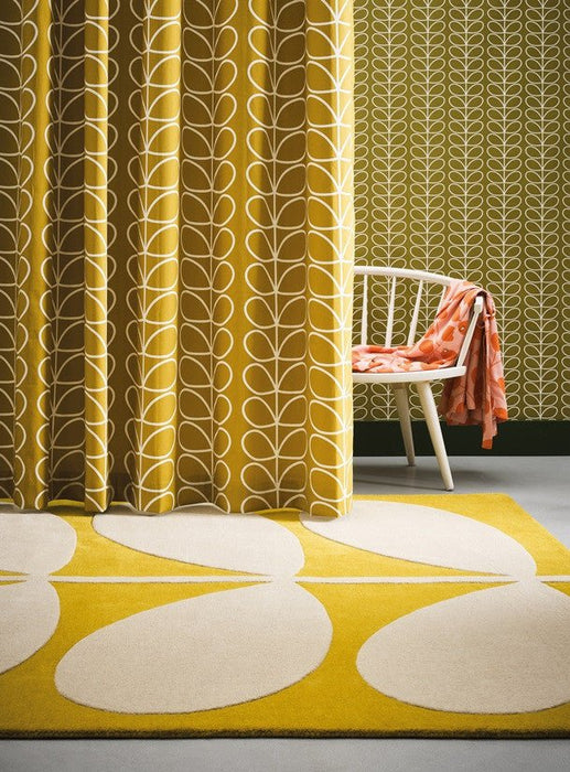 Orla Kiely gele stam 59306 vloerkleed (op bestelling gemaakt)