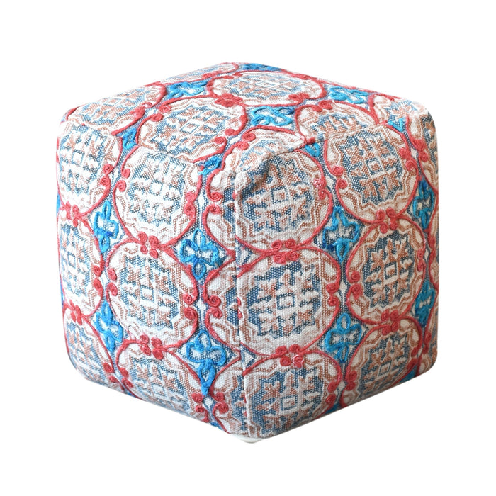 Ortiz Hand Woven Cotton Pouf for Home Decor and Seating