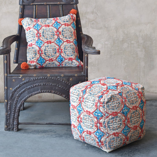 Ortiz Hand Woven Cotton Pouf for Home Decor and Seating