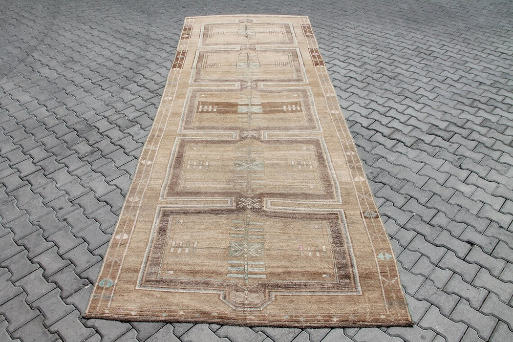 Oushak Runner Rug 475cm x 161cm Vintage Turkish Design