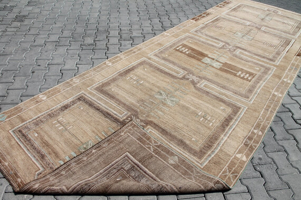 Oushak Runner Rug 475cm x 161cm Vintage Turkish Design