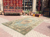 Oushak Vintage Area Rug 331cm x 201cm Handmade Wool