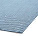 POP! Plain Durable Stain-Resistant Weatherproof Flatweave In-Outdoor Blue Rug