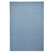 POP! Plain Durable Stain-Resistant Weatherproof Flatweave In-Outdoor Blue Rug