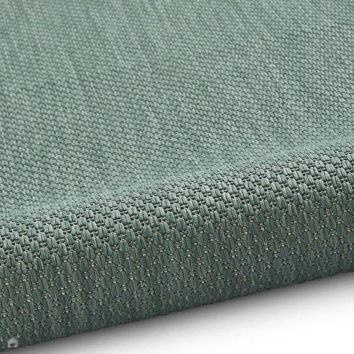 POP! Plain Durable Stain-Resistant Weatherproof Flatweave In-Outdoor Dark Green Rug