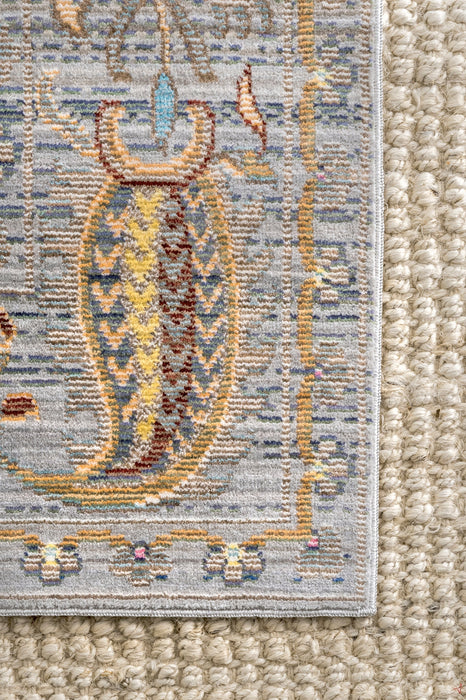 Paisley Area Rug in Grey Colors 120x180 cm