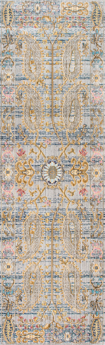 Paisley Area Rug in Grey Colors 120x180 cm