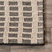 Parker Black And White Check Rug 152 Cm