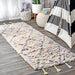 Pastel Diamond Area Rug for Nursery in Off White 140x200 cm