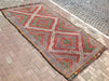 Pastel Embroidered Turkish Kilim Rug 309cm x 172cm