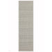 Patio PAT03 Stripe Modern Durable Stain-Resistant Weatherproof Flatweave In-Outdoor Beige/Cream Runner