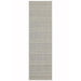 Patio PAT03 Stripe Modern Durable Stain-Resistant Weatherproof Flatweave In-Outdoor Beige/Cream Runner