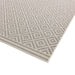 Patio PAT11 Diamond Modern Geometrisch Duurzaam Vlekbestendig Weerbestendig Flatweave Binnenshuis Grijs/Crème Vloerkleed