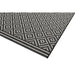 Patio PAT12 Diamond Mono Modern Geometric Durable Stain-Resistant Weatherproof Flatweave In-Outdoor Black/White Rug