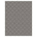 Patio PAT12 Diamond Mono Modern Geometric Durable Stain-Resistant Weatherproof Flatweave In-Outdoor Black/White Rug