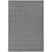 Patio PAT12 Diamond Mono Modern Geometric Durable Stain-Resistant Weatherproof Flatweave In-Outdoor Black/White Rug