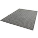 Patio PAT12 Diamond Mono Modern Geometric Durable Stain-Resistant Weatherproof Flatweave In-Outdoor Black/White Rug