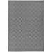 Patio PAT12 Diamond Mono Modern Geometric Durable Stain-Resistant Weatherproof Flatweave In-Outdoor Black/White Rug