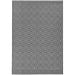 Patio PAT12 Diamond Mono Modern Geometric Durable Stain-Resistant Weatherproof Flatweave In-Outdoor Black/White Runner