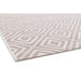 Patio PAT13 Jewel Modern Geometric Durable Stain-Resistant Weatherproof Flatweave In-Outdoor Pink Rug