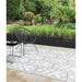 Patio PAT16 Deco Modern Geometric Durable Stain-Resistant Weatherproof Flatweave In-Outdoor Ivory Rug