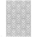 Patio PAT16 Deco Modern Geometric Durable Stain-Resistant Weatherproof Flatweave In-Outdoor Ivory Rug