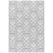 Patio PAT16 Deco Modern Geometric Durable Stain-Resistant Weatherproof Flatweave In-Outdoor Ivory Rug