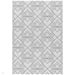 Patio PAT16 Deco Modern Geometric Durable Stain-Resistant Weatherproof Flatweave In-Outdoor Ivory Rug