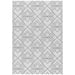 Patio PAT16 Deco Modern Geometric Durable Stain-Resistant Weatherproof Flatweave In-Outdoor Ivory Rug