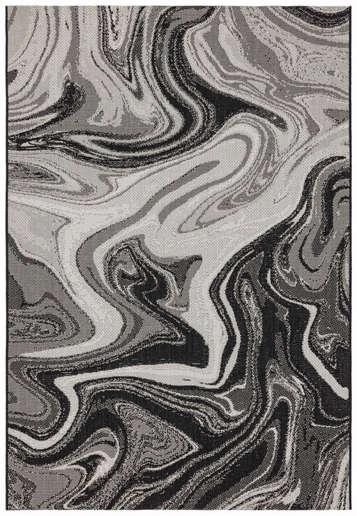 Patio PAT19 Black Marble Rug