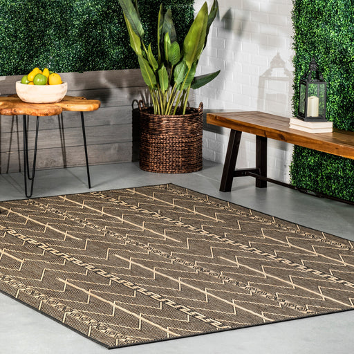 Patricia Charcoal Indoor Outdoor Area Rug 160cm x 230cm