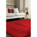 Payton Soft Shimmer Silky Polyester Plain Shaggy Red Rug