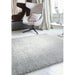 Payton Soft Shimmer Silky Polyester Plain Shaggy Silver Rug