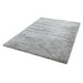 Payton Soft Shimmer Silky Polyester Plain Shaggy Silver Rug